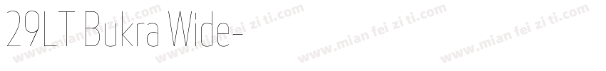 29LT Bukra Wide字体转换